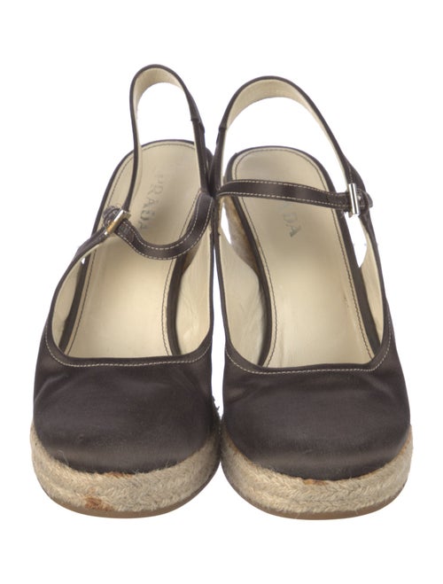 Prada Satin Slingback Pumps