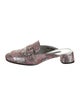 Prada Printed Crystal Embellishments Mules