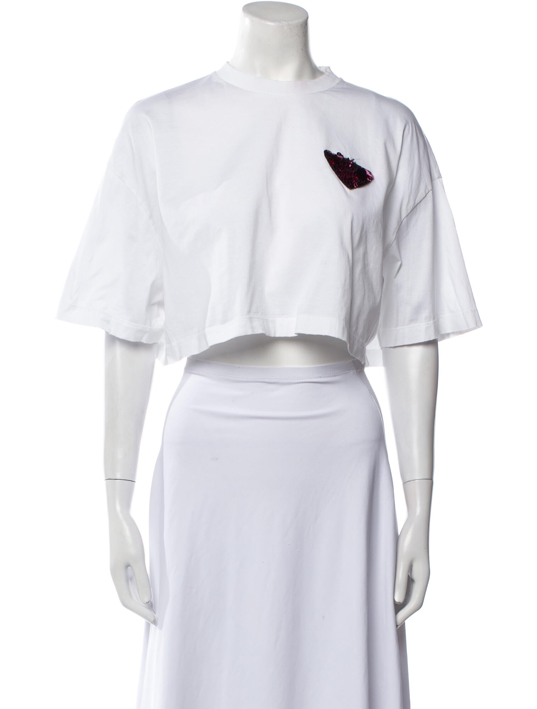 Prada 2022 Graphic Print Crop Top