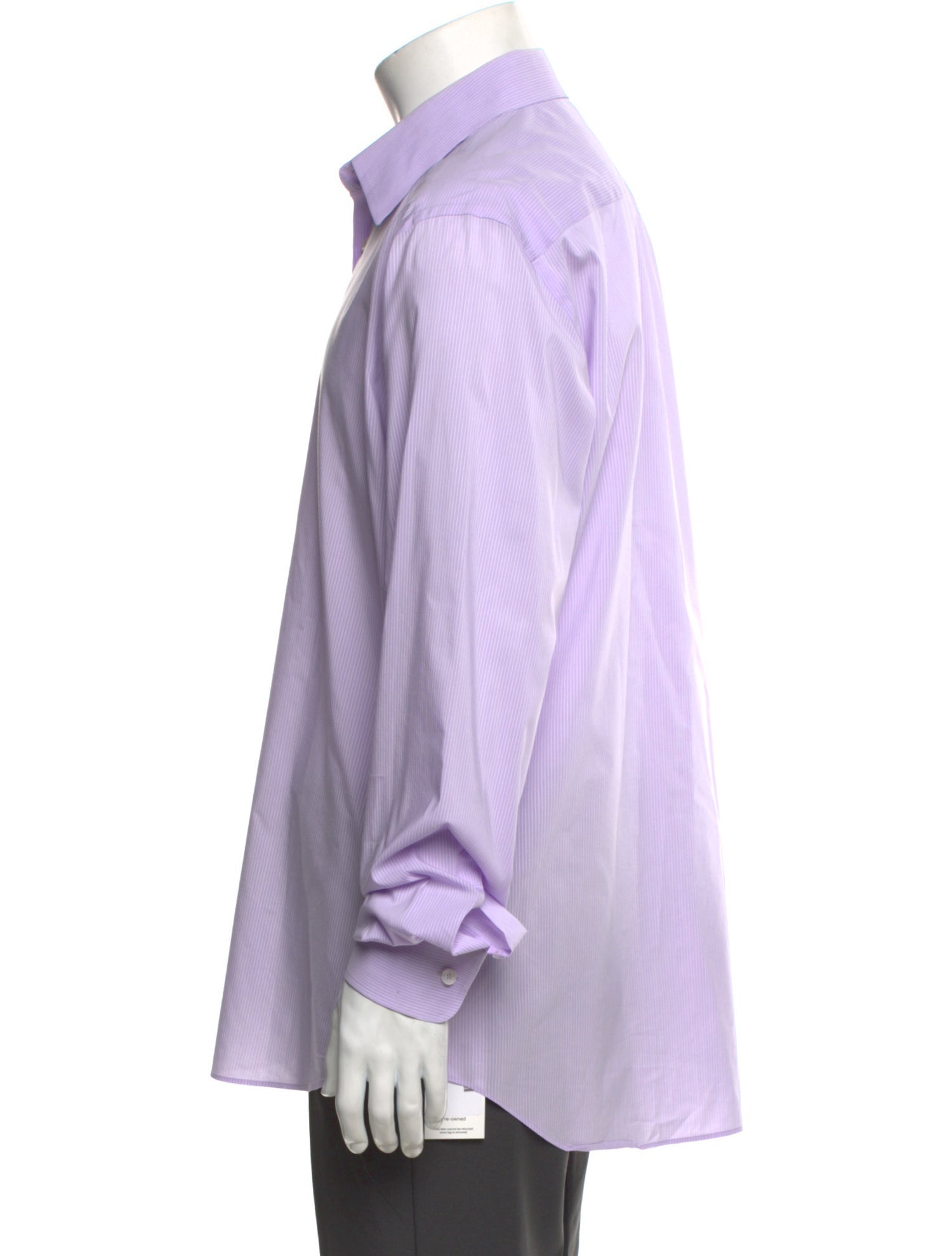 Prada Striped Long Sleeve Dress Shirt