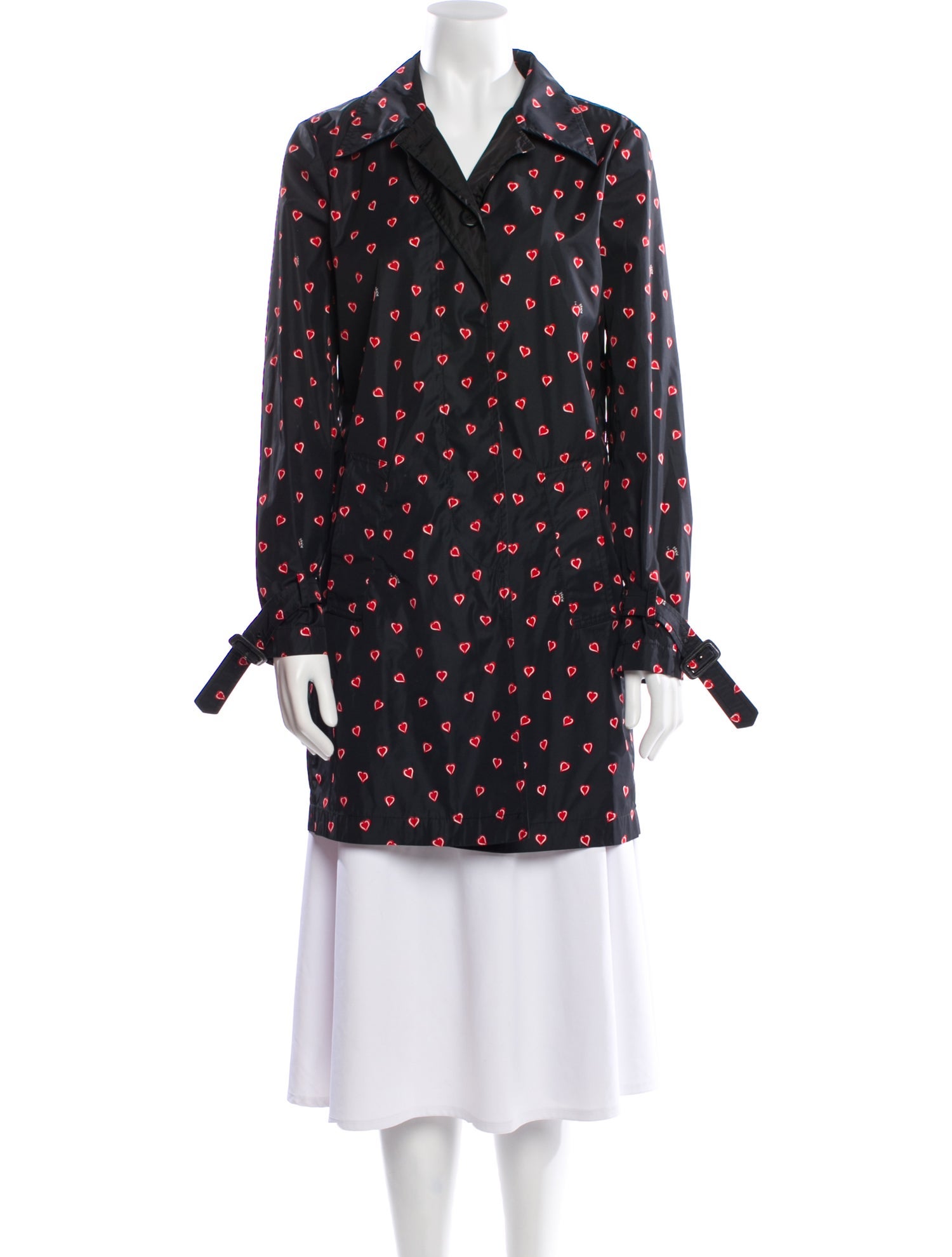 Prada 2011 Polka Dot Print Coat