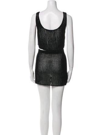 Prada 2023 Embroidered Accent Skirt Set