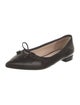 Prada Leather Bow Accents Ballet Flats