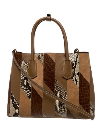 Prada Saffiano Lux Leather Patchwork Medium