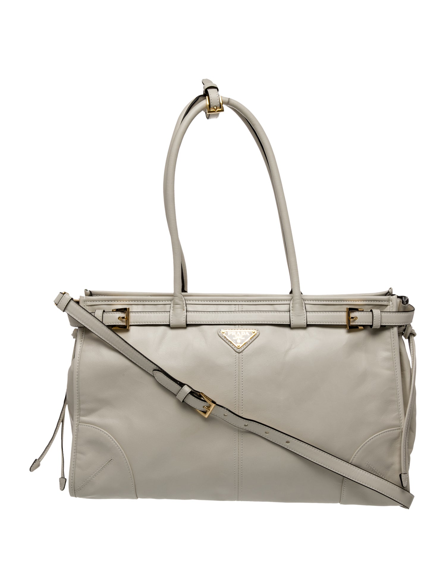 Prada Vintage Crocodile Top Handle Bag - Black Handle Bags