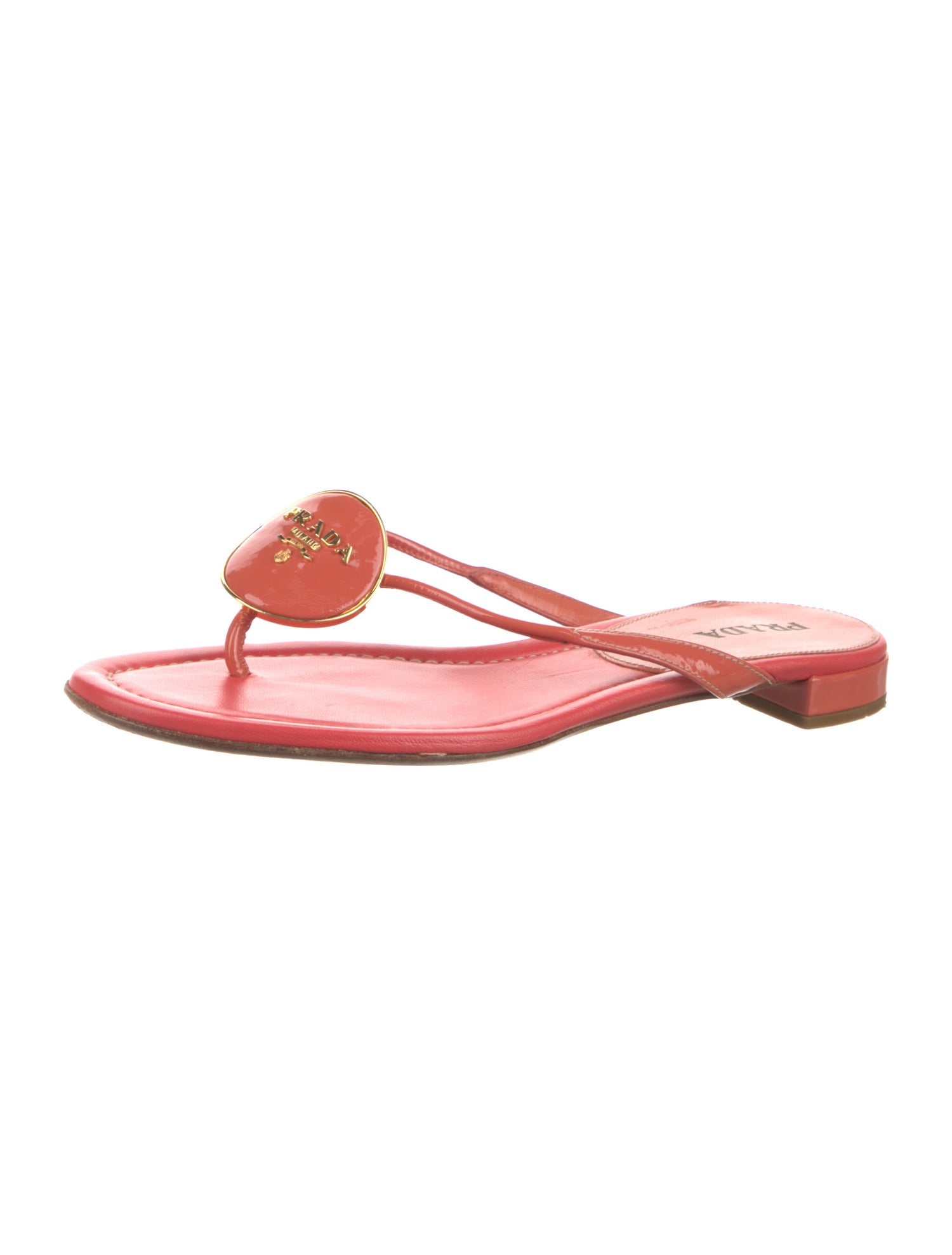 Prada Patent Leather Flip Flops