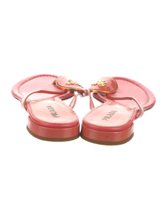 Prada Patent Leather Flip Flops