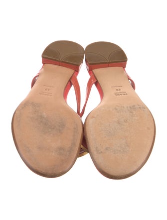 Prada Patent Leather Flip Flops