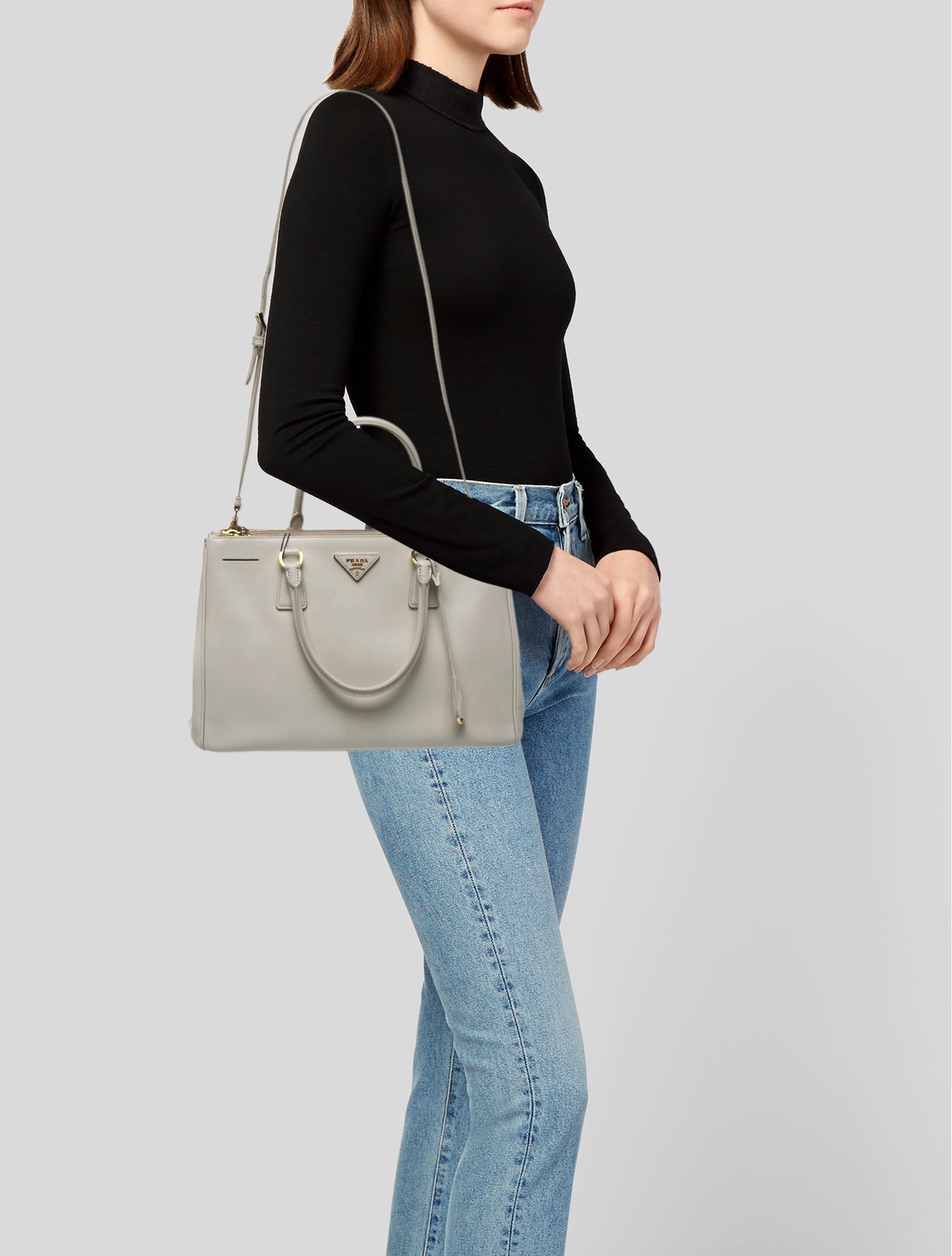 Prada Signature Galleria Double Zip Large w/ Tags