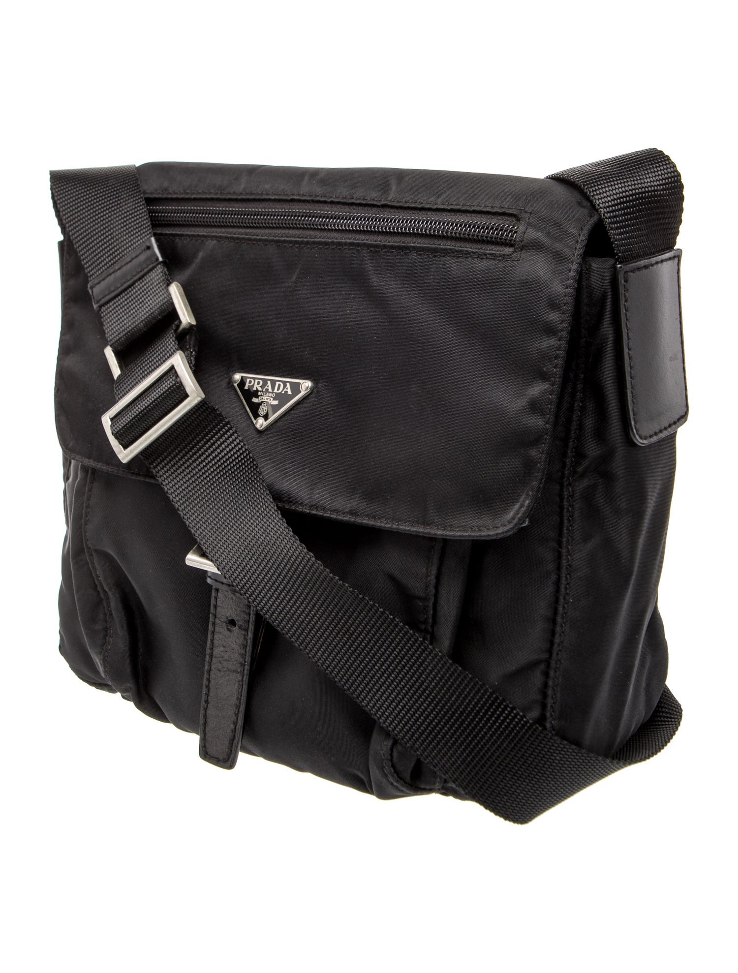 Prada Tessuto Nylon Shoulder Bag Vintage