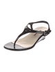 Prada Patent Leather T-Strap Sandals