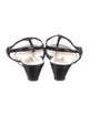 Prada Patent Leather T-Strap Sandals
