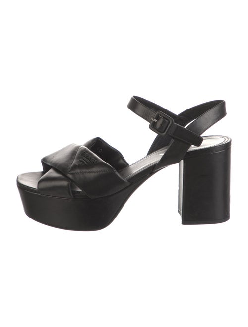 Prada Leather Slingback Sandals