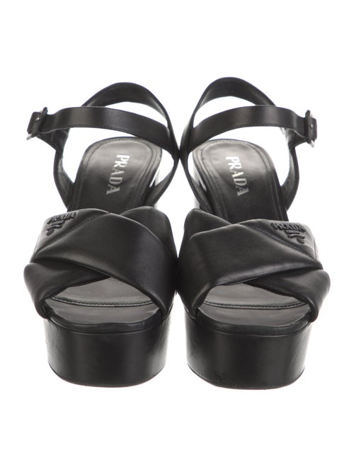 Prada Leather Slingback Sandals