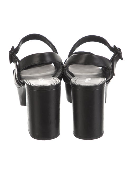 Prada Leather Slingback Sandals