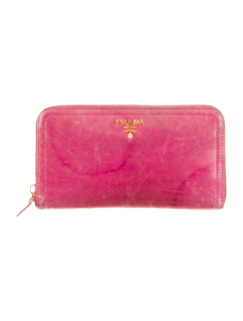 Prada Vitello Shine Leather Continental Wallet