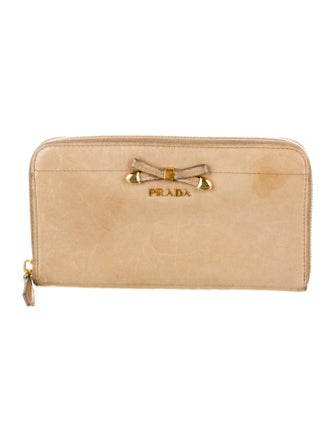 Prada Leather Continental Wallet