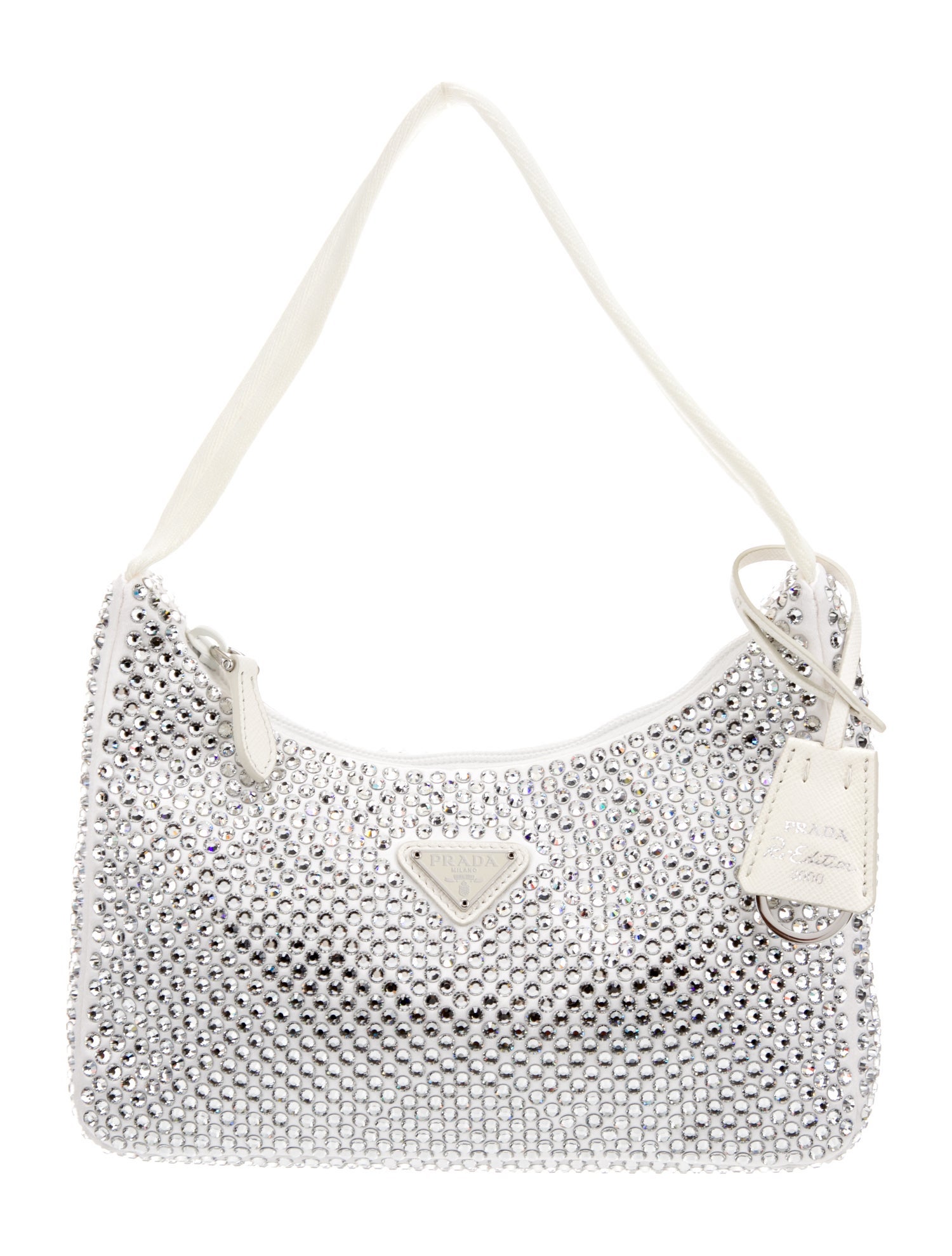 Prada Enameled Metal Triangle Re-Edition 2000