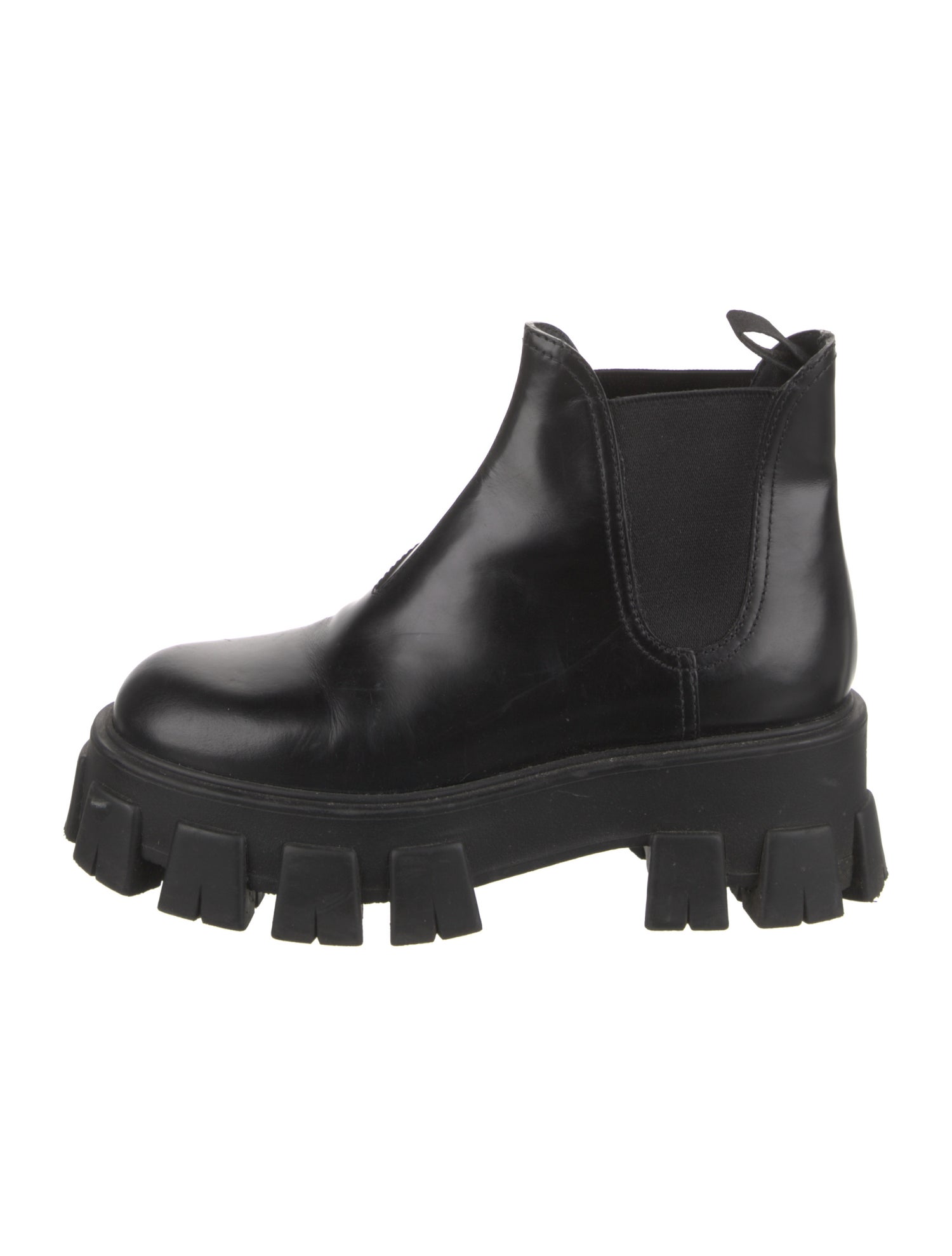 Prada Leather Chelsea Boots