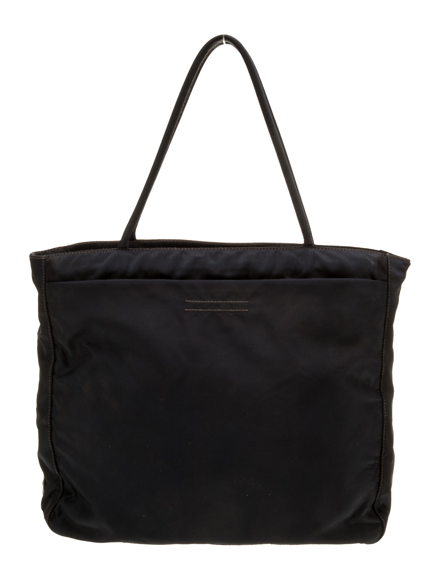 Prada Enameled Metal Triangle Tote Vintage