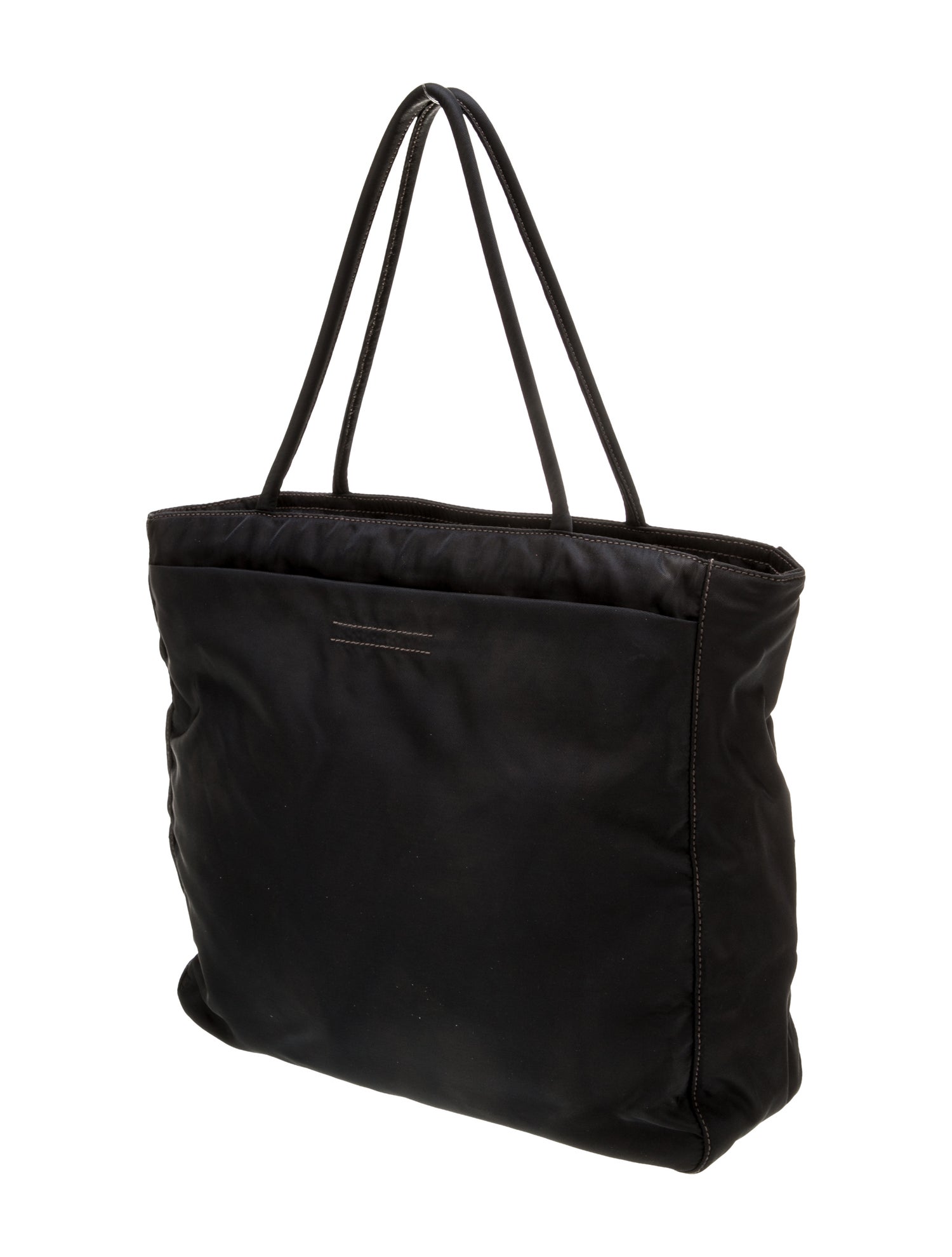 Prada Enameled Metal Triangle Tote Vintage