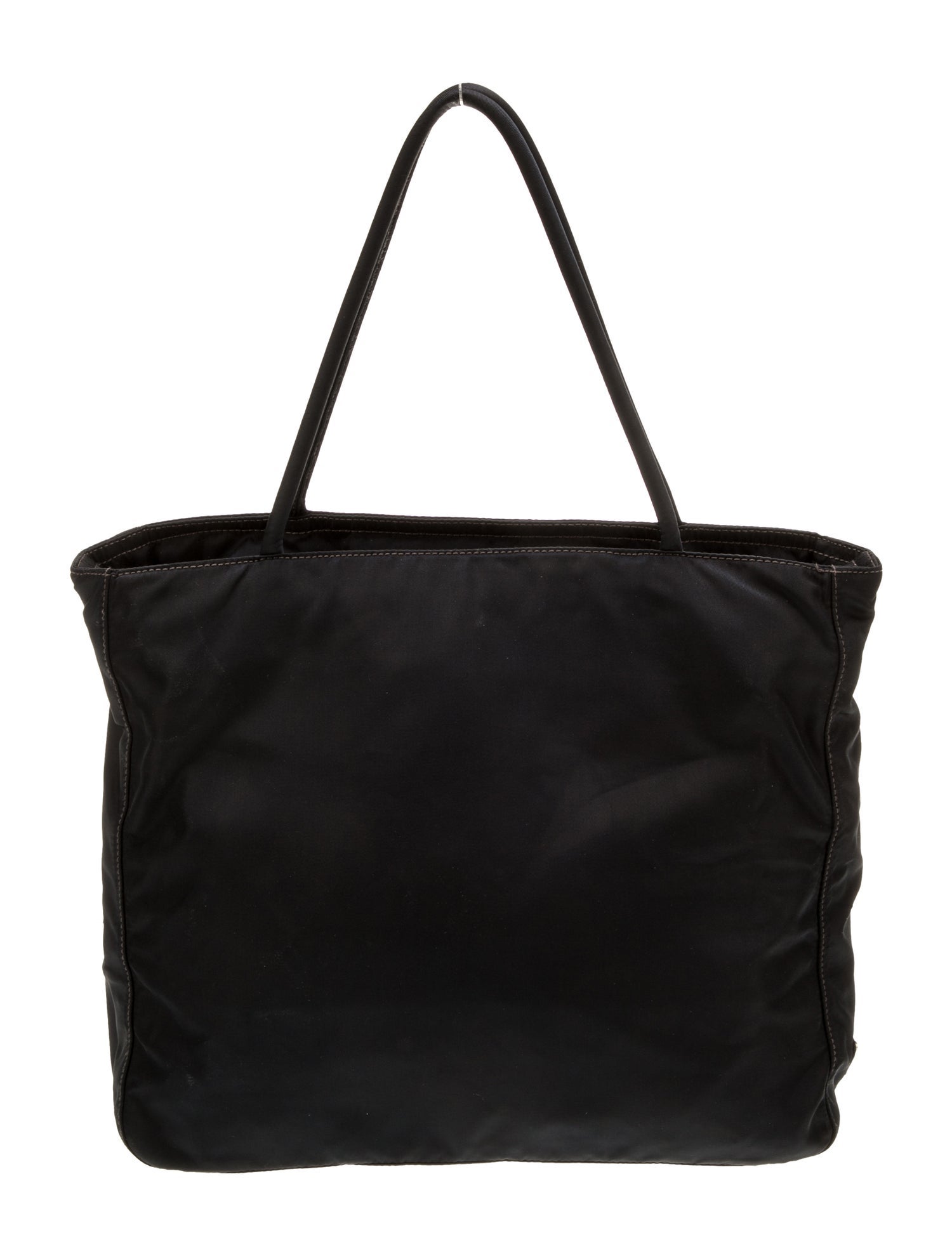 Prada Enameled Metal Triangle Tote Vintage