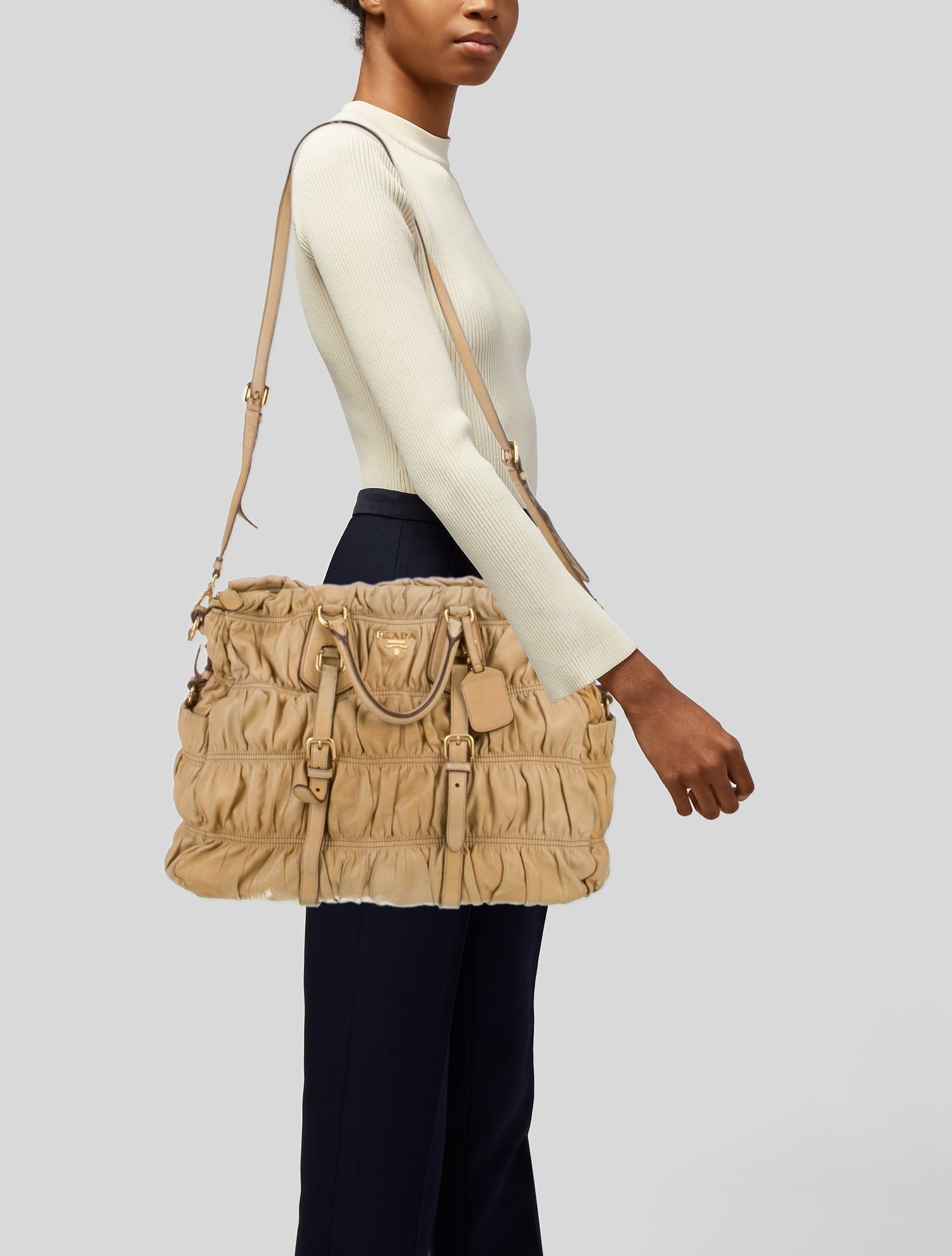 Prada Signature Top Handle Bag