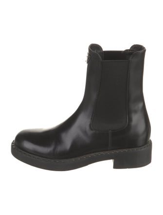 Prada Leather Chelsea Boots