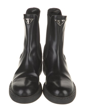 Prada Leather Chelsea Boots