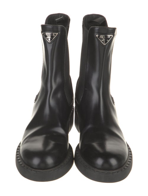 Prada Leather Chelsea Boots
