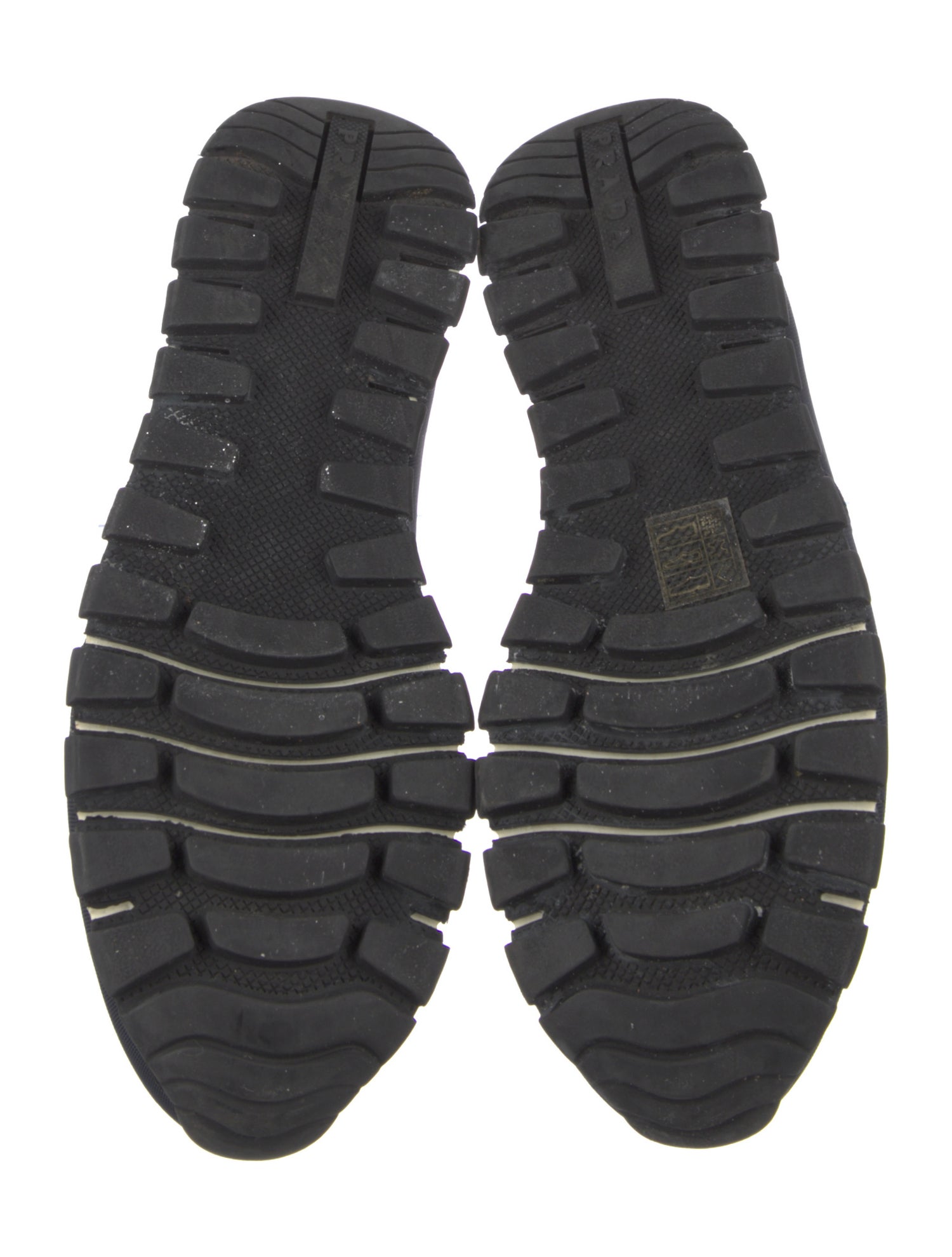 Prada Canvas Crystal Embellishments Sneakers