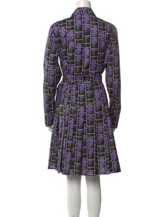 Prada Printed Knee-Length Dress