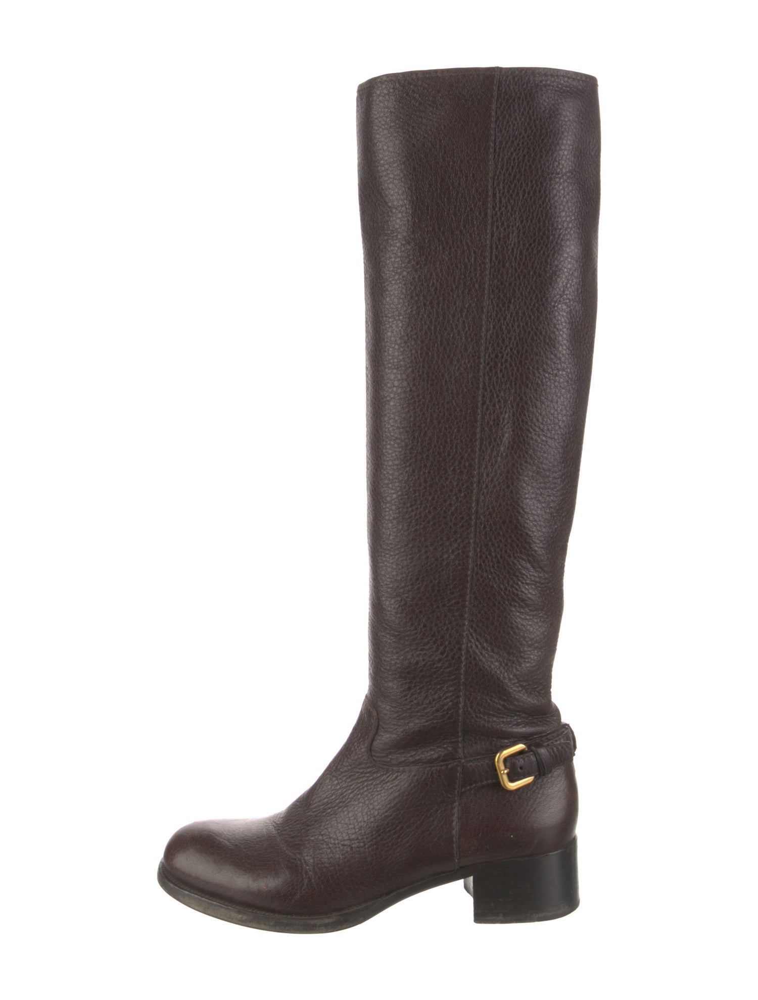 Prada Leather Riding Boots