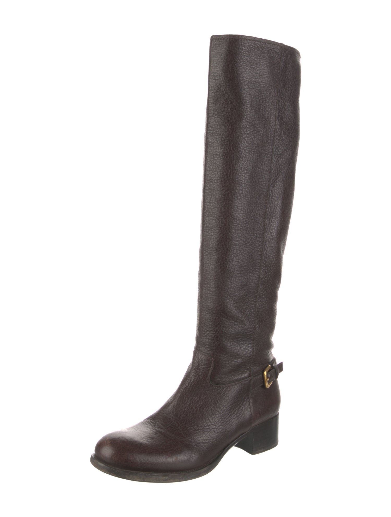 Prada Leather Riding Boots