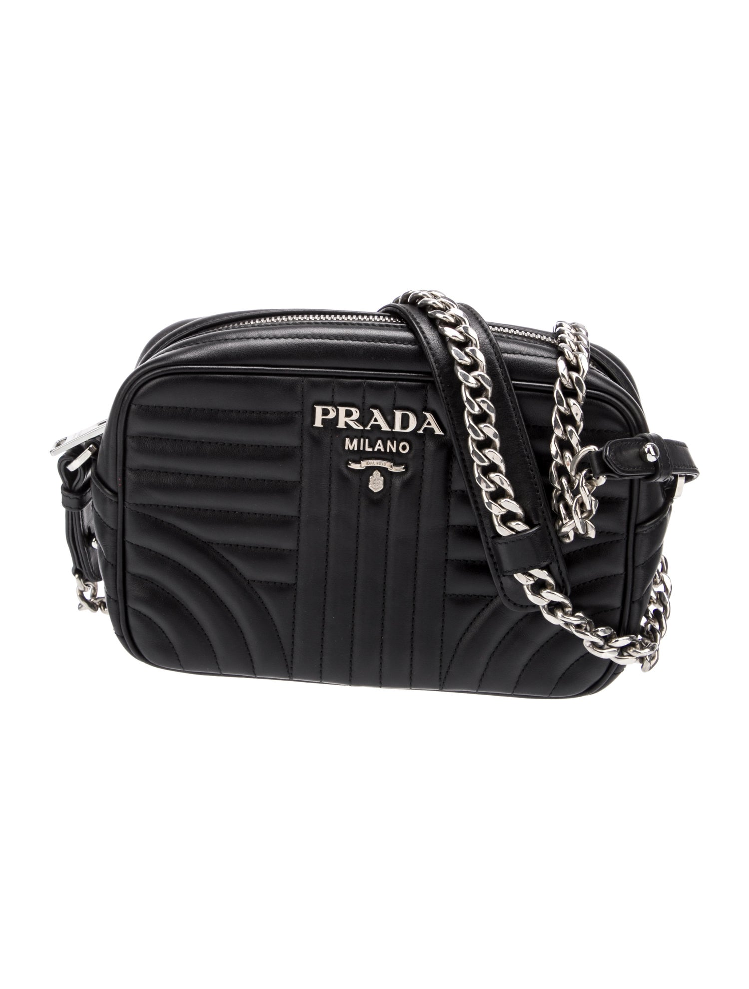 Prada Soft Calf Leather Diagramme Camera