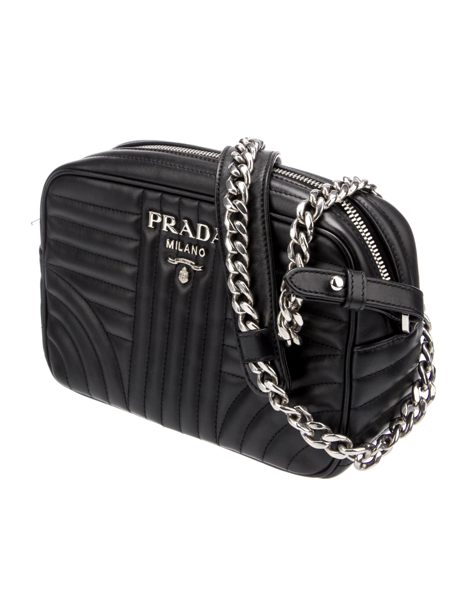 Prada Soft Calf Leather Diagramme Camera