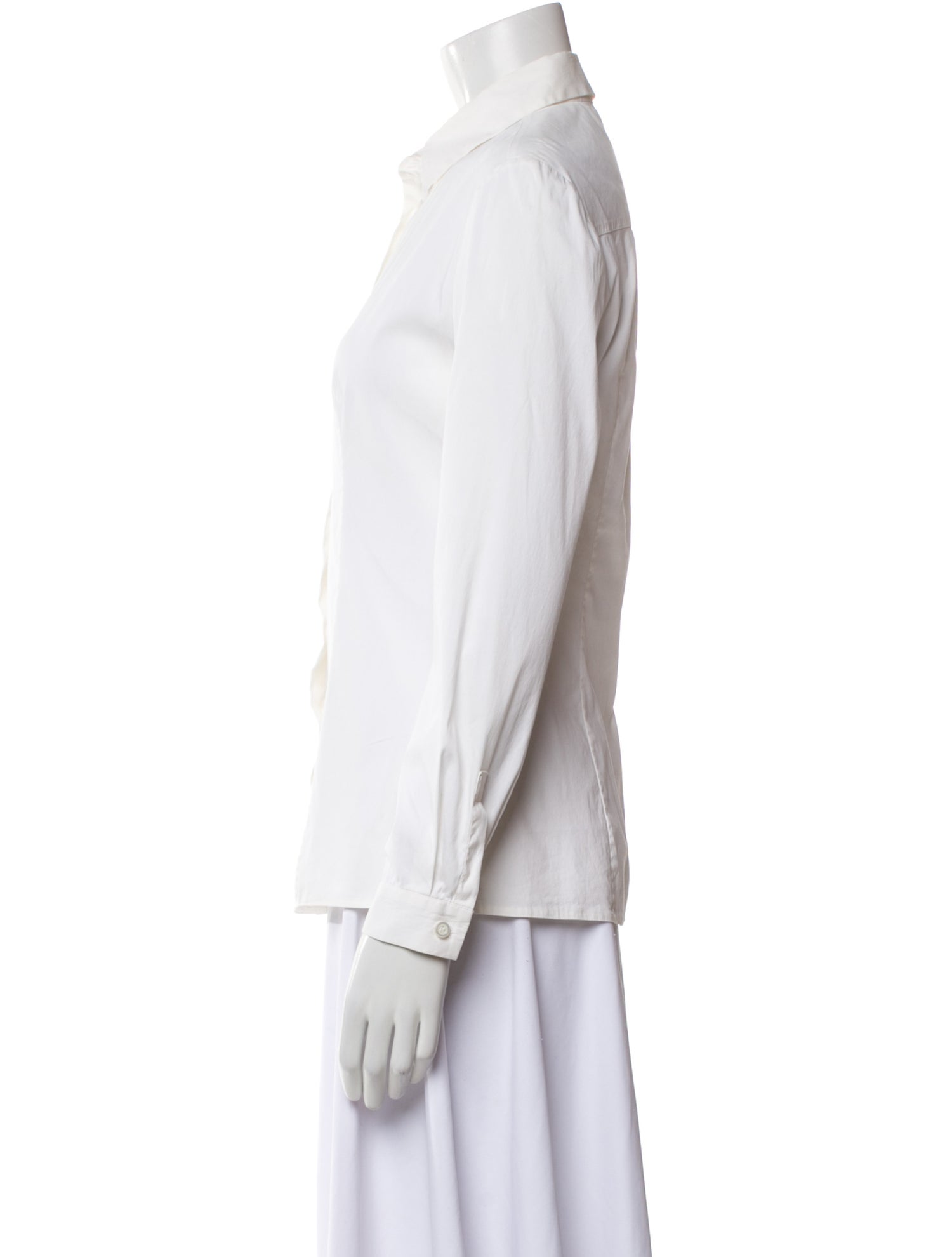 Prada 2014 Long Sleeve Button-Up Top