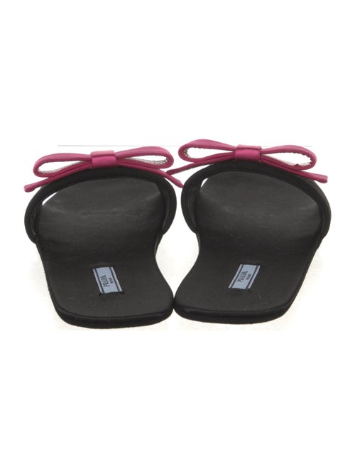 Prada Satin Printed Slides