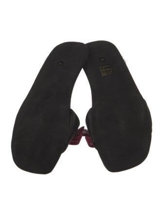 Prada Satin Printed Slides