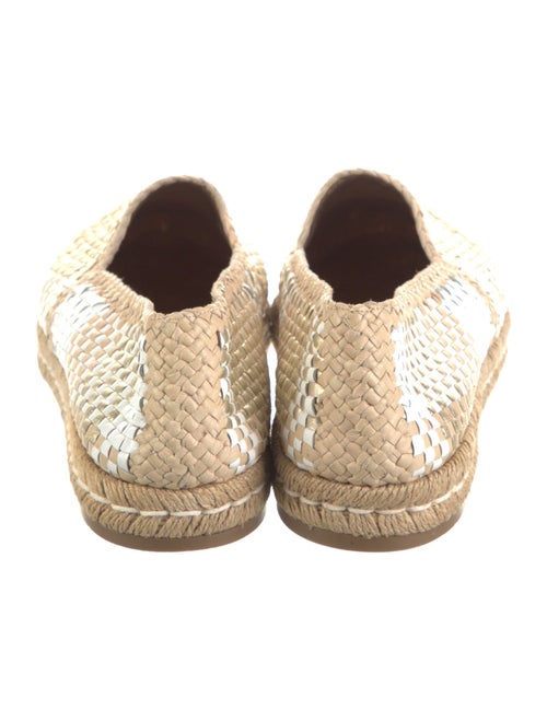 Prada Leather Colorblock Pattern Espadrilles