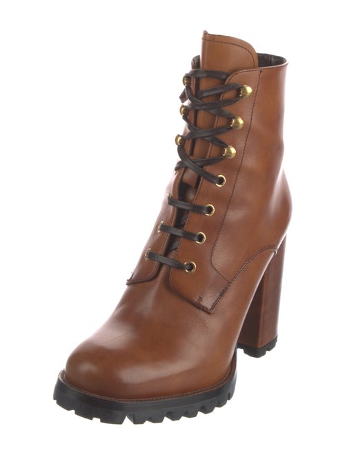 Prada Leather Combat Boots