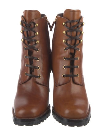Prada Leather Combat Boots