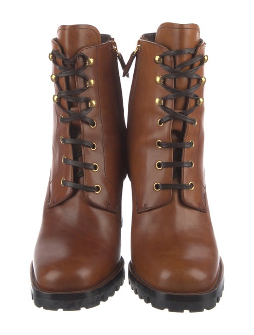 Prada Leather Combat Boots