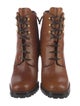 Prada Leather Combat Boots