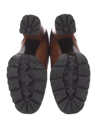 Prada Leather Combat Boots