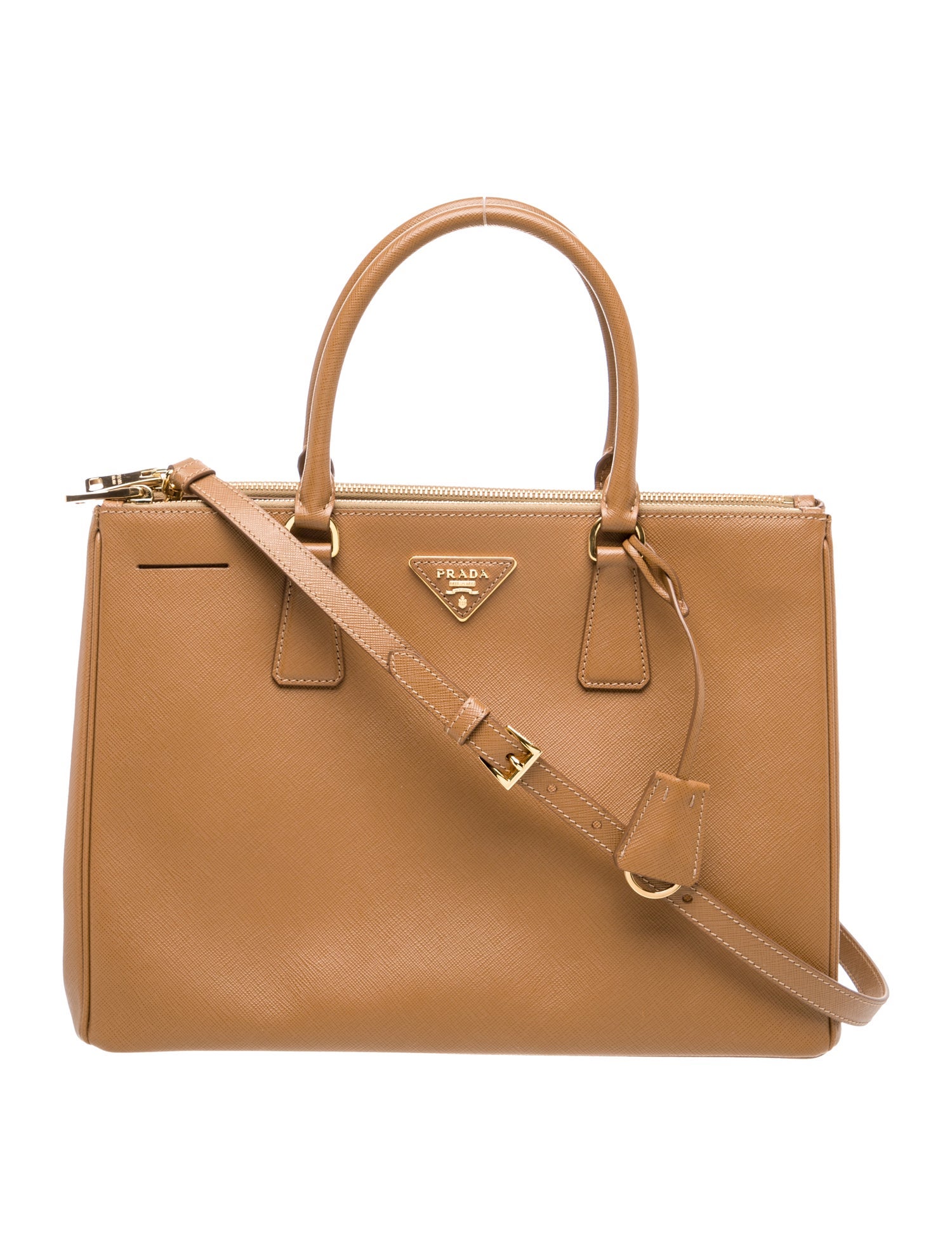 Prada Saffiano Leather Galleria Double Zip Large