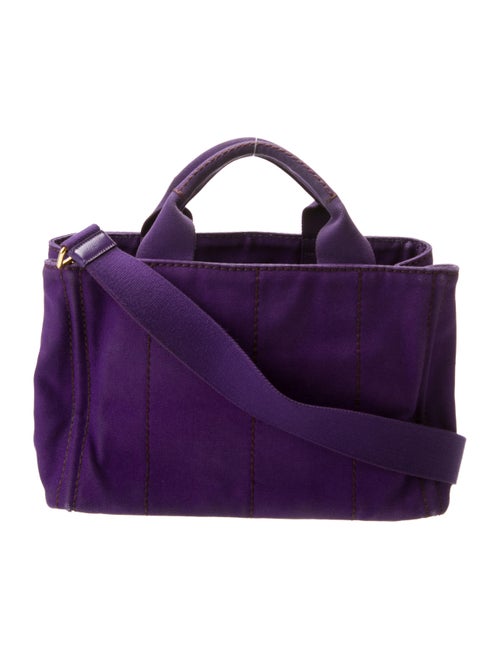 Prada Enameled Metal Triangle Top Handle Bag