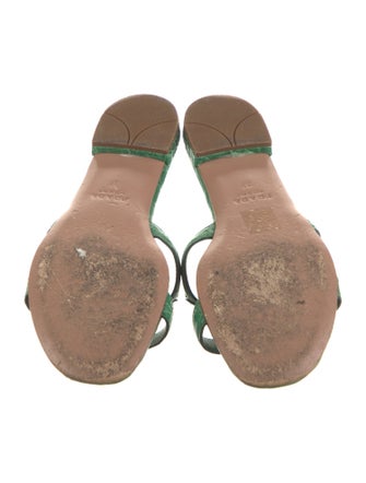 Prada Crocodile Slides