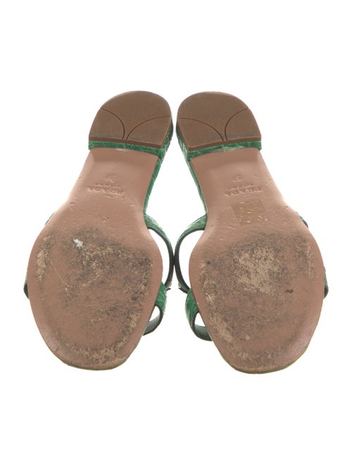 Prada Crocodile Slides