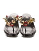 Prada Patent Leather T-Strap Sandals